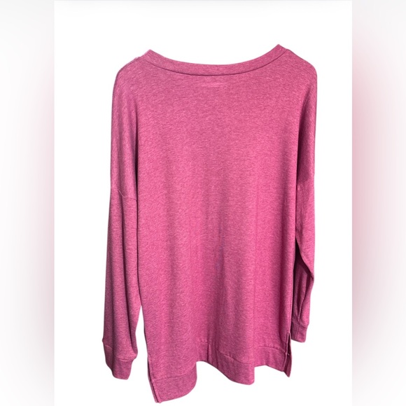 SO&SEWS Cotton Blend Long-Sleeved Graphic Tunic-Length Pullover Top “FAITH” - Picture 4 of 7